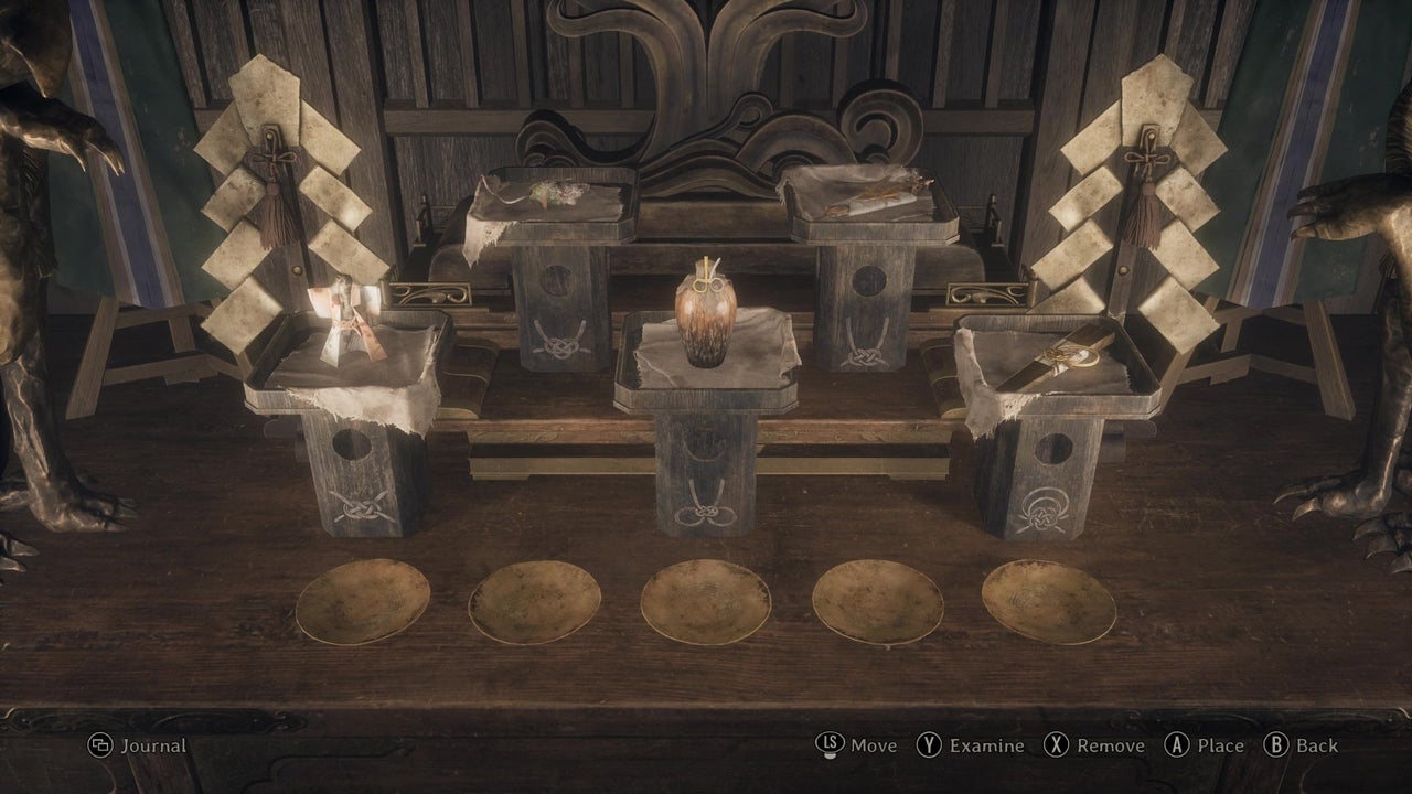 Silent Hill f Story-Modus Altar-Rätsel Grundlayout