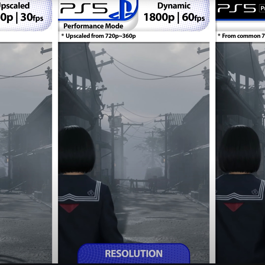 Silent Hill f Performance Mode showing slightly softer image quality at 60 FPS
