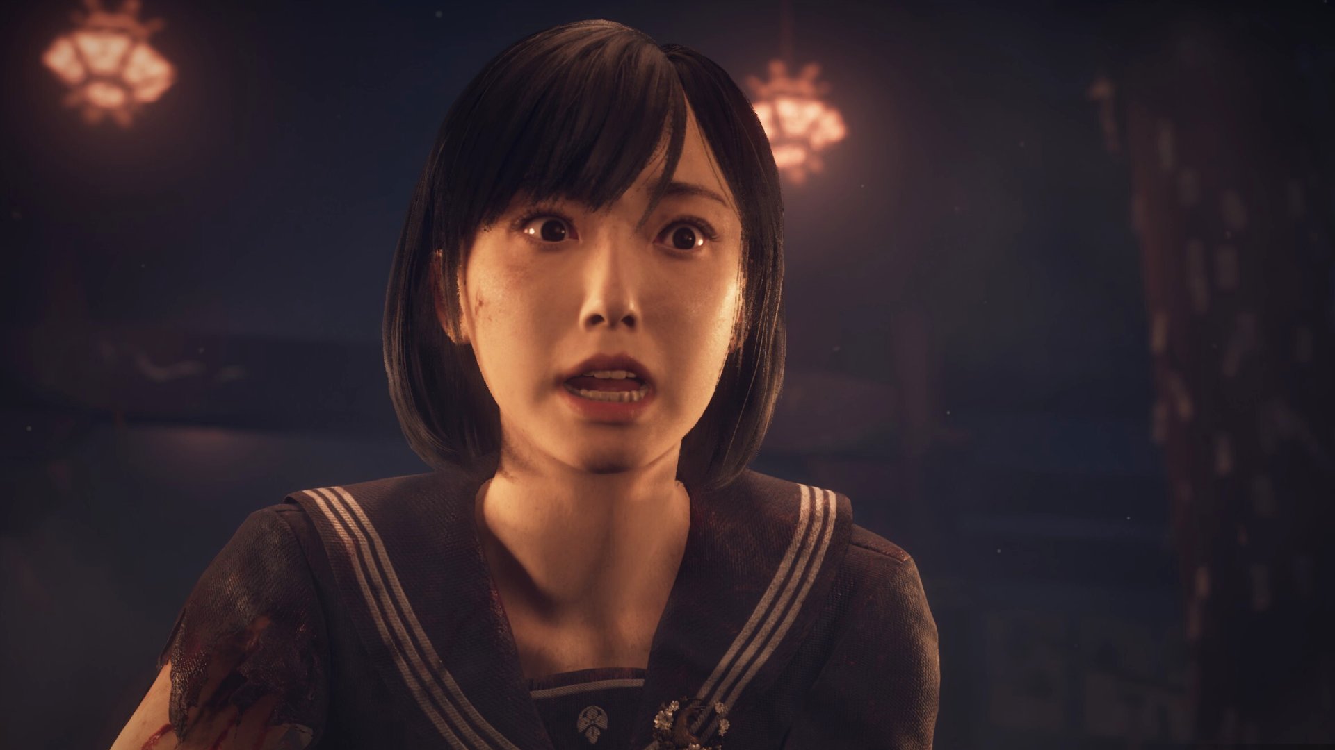Silent Hill f protagonist facing mysterious Japanese town fog