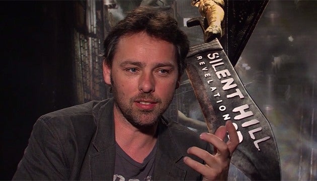Director Michael J. Bassett on set of Silent Hill Revelation