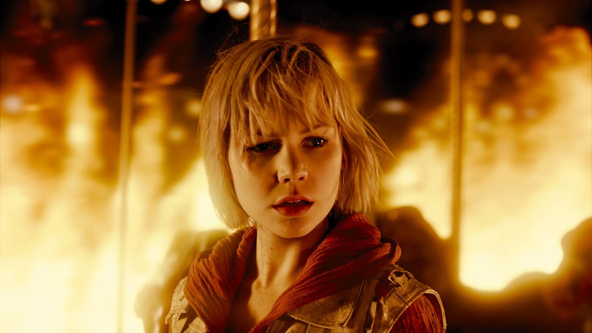A confusing and dark scene from Silent Hill Revelation with multiple characters