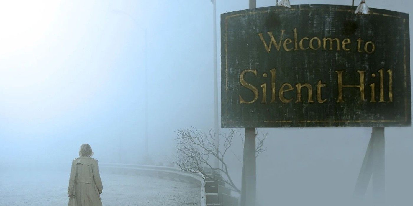 A quiet, foggy suburban American street with colonial-style houses