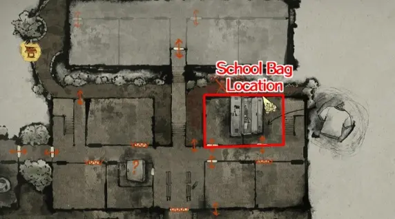 Schulrucksack in der Egaoka Hills Mittelschule