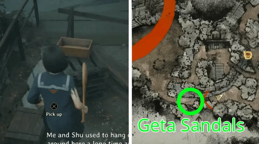 Geta-Sandalen Standort in Silent Hill f