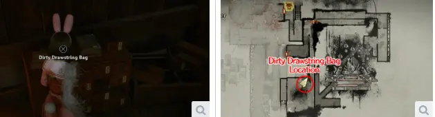 Kartenstandort der Schmutzigen Beuteltasche in Silent Hill f