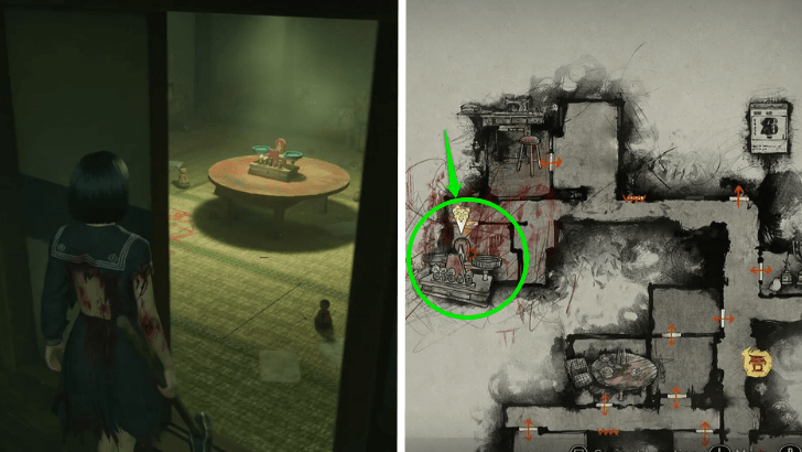 Silent Hill f Waagen-Rätsel Standort