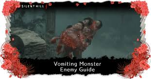 Groteskes vielgesichtiges Monster beim Erbrechen einer ätzenden Substanz