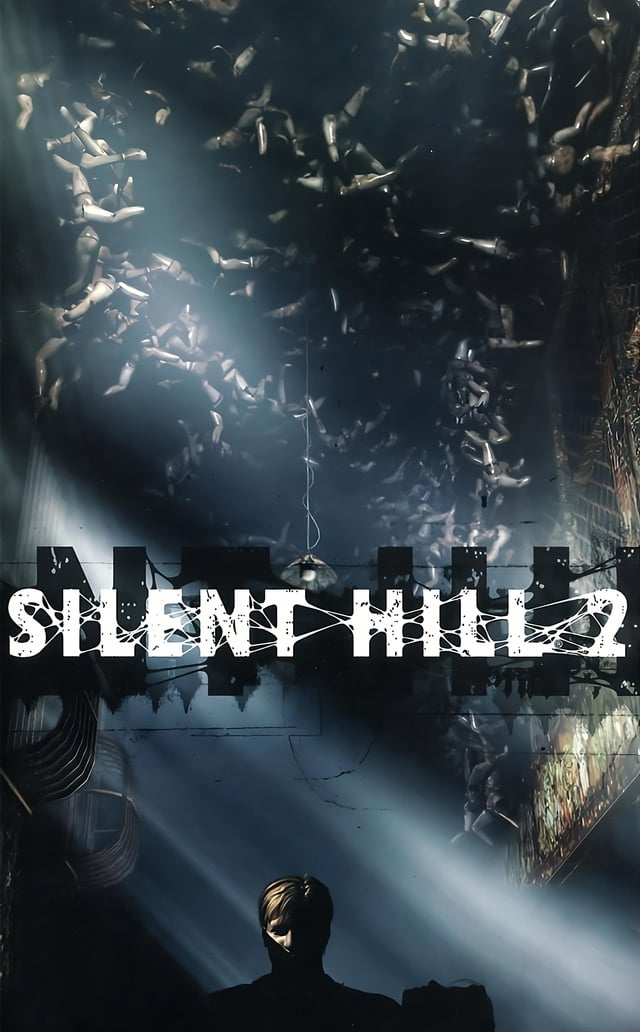 Cover des originalen Silent-Hill-Spiels mit der nebligen Stadt und dem ikonischen Logo