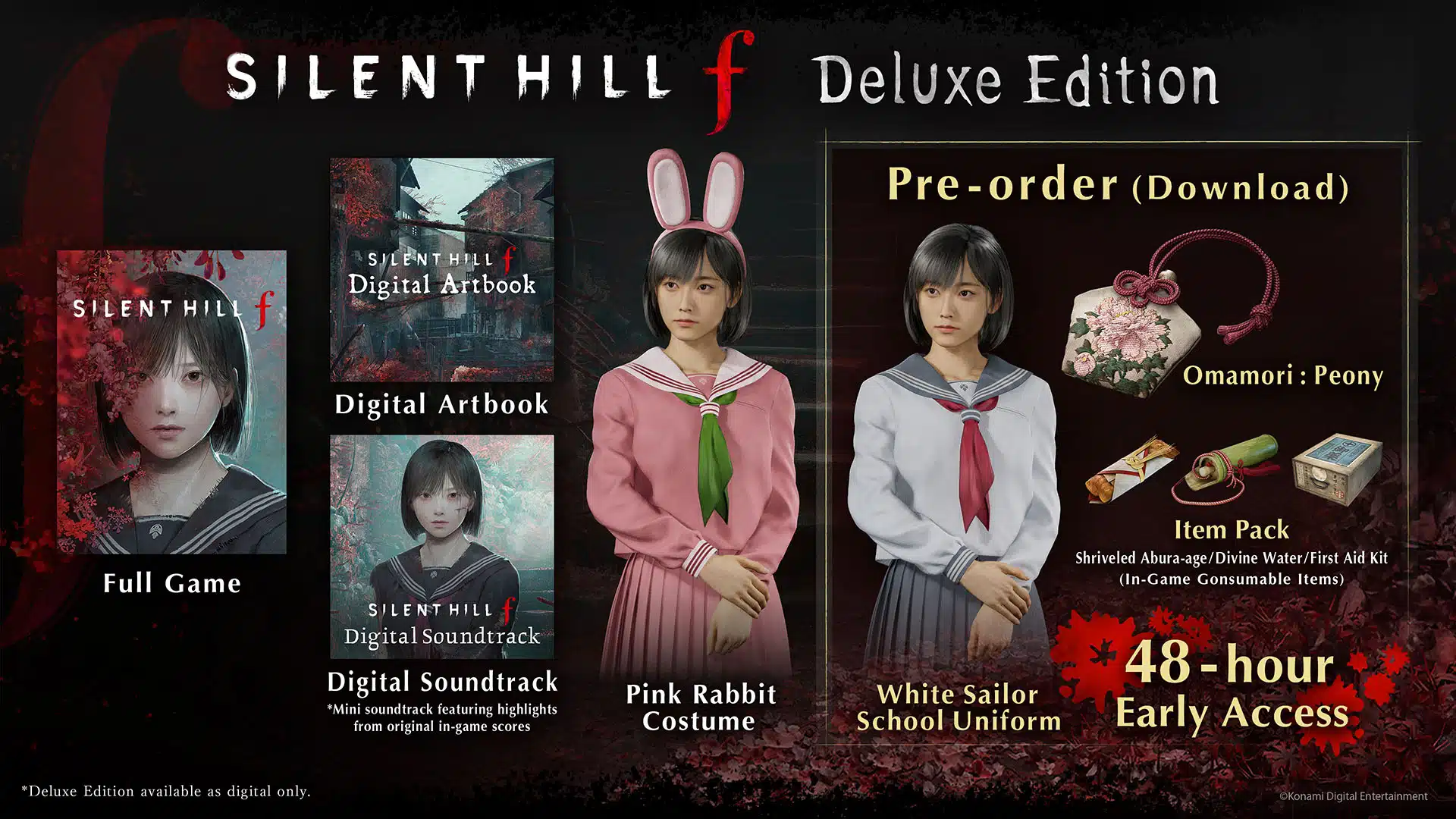 Item pack containing health and utility items in Silent Hill f