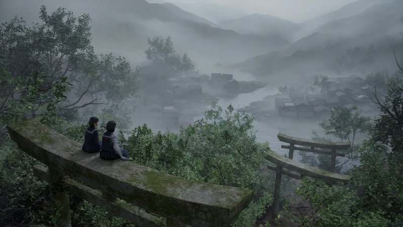 Ebisugaoka shrine location in Silent Hill f ending sequence