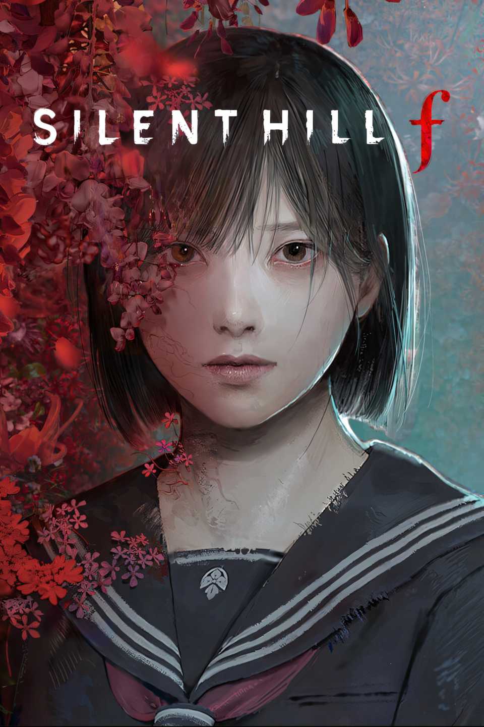 Silent Hill f promotional artwork showing Japanese town setting
