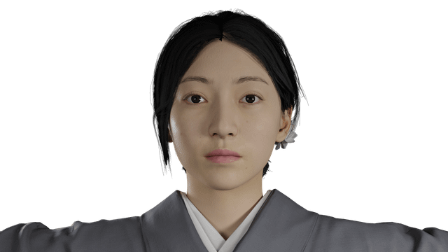 Máscara tradicional japonesa de tengu similar a la de Junko en Silent Hill f