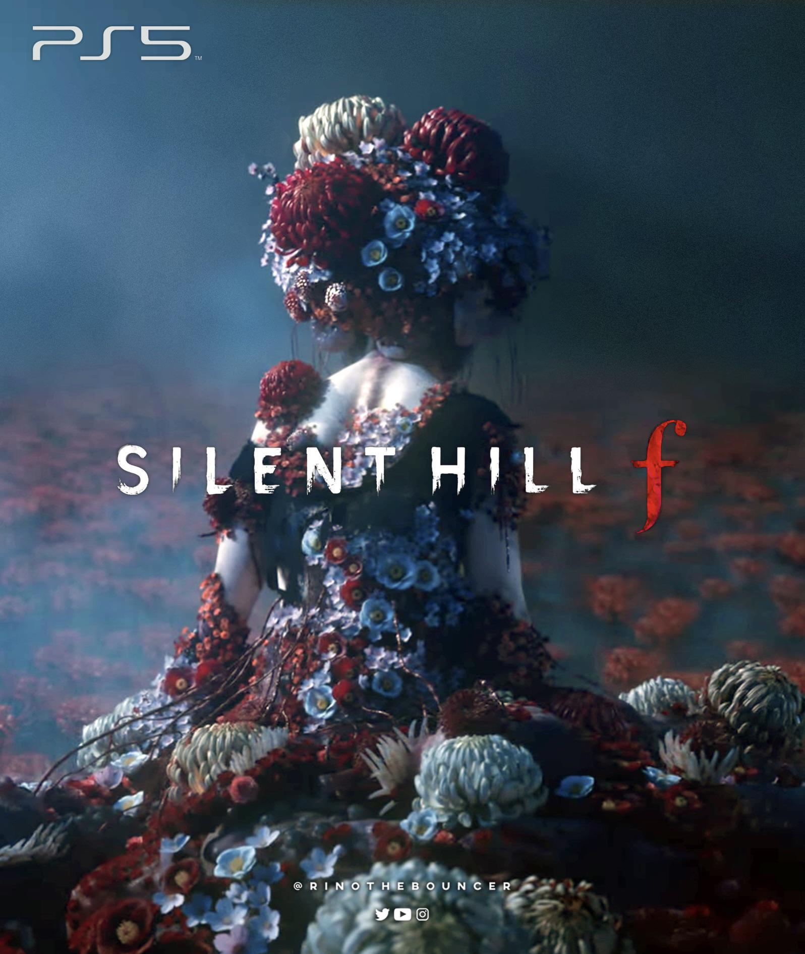 Offizielles Silent Hill f Werbeartwork, das unheimliche Atmosphäre zeigt
